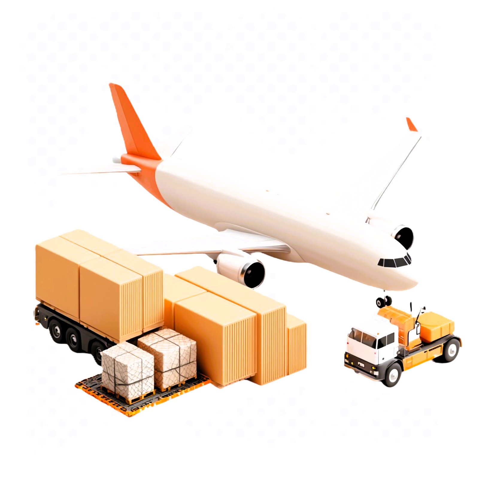 Cargo ship on the ocean